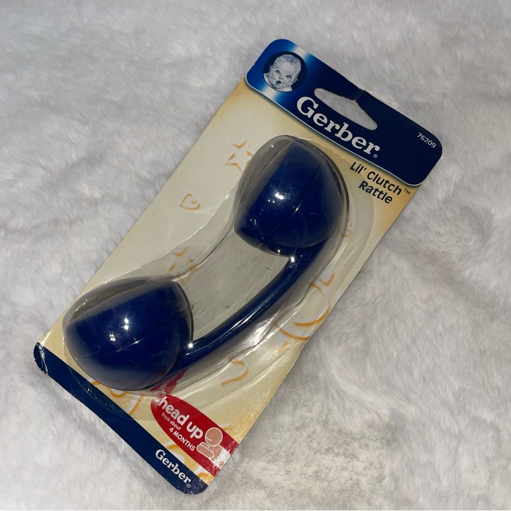 Vintage 2004 Gerber Lil' Clutch Rattle Phone Toy NOS NEW - Picture 2 of 4